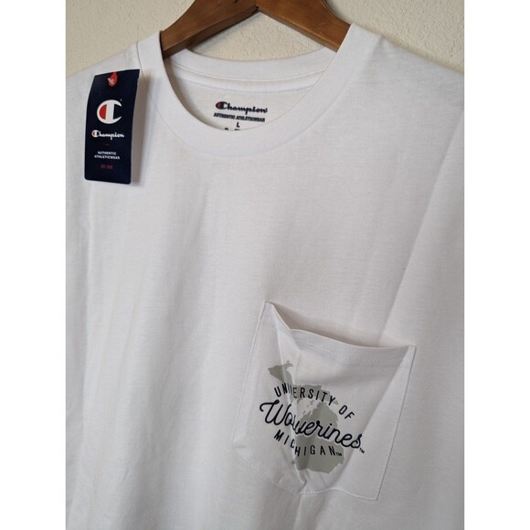 Wolverines Football Tshirt | Large | White - Picture 2 of 3